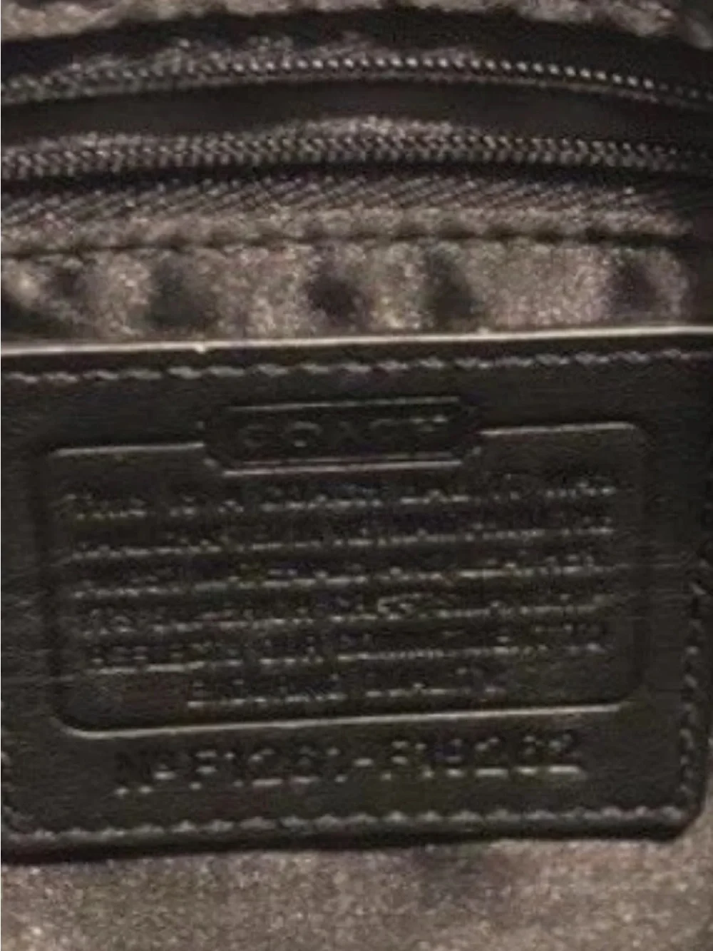 Coach Black and Beige Signature Tote with Front Turn-Lock Pocket